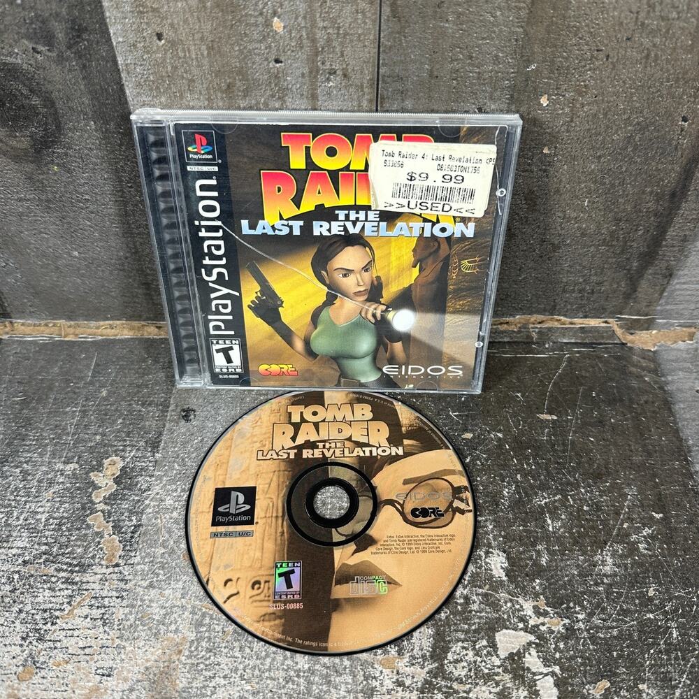 Tomb Raider: The Last Revelation (PlayStation 1 PS1) Black Label CIB & TESTED